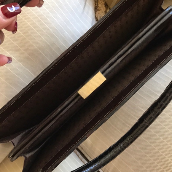 Vtg Genuine Alligator magnificent clutch purse bag - Picture 7 of 8